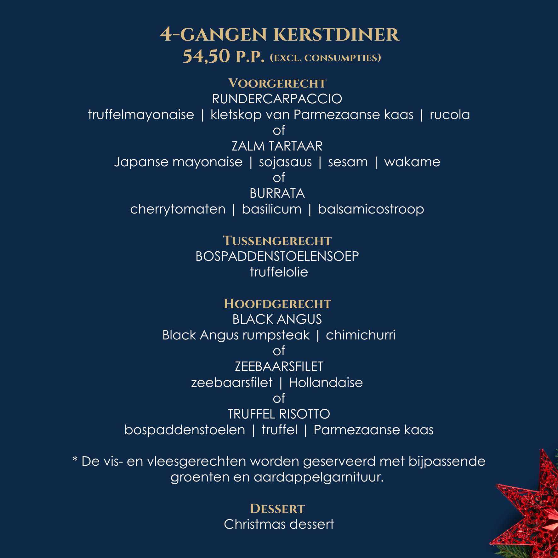 Kerst Diner bij Chez Lou Lou!